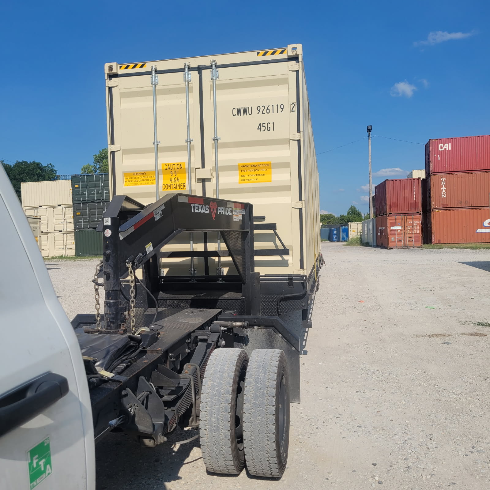 40ft High-Cube Container Hotshot Transport Rig