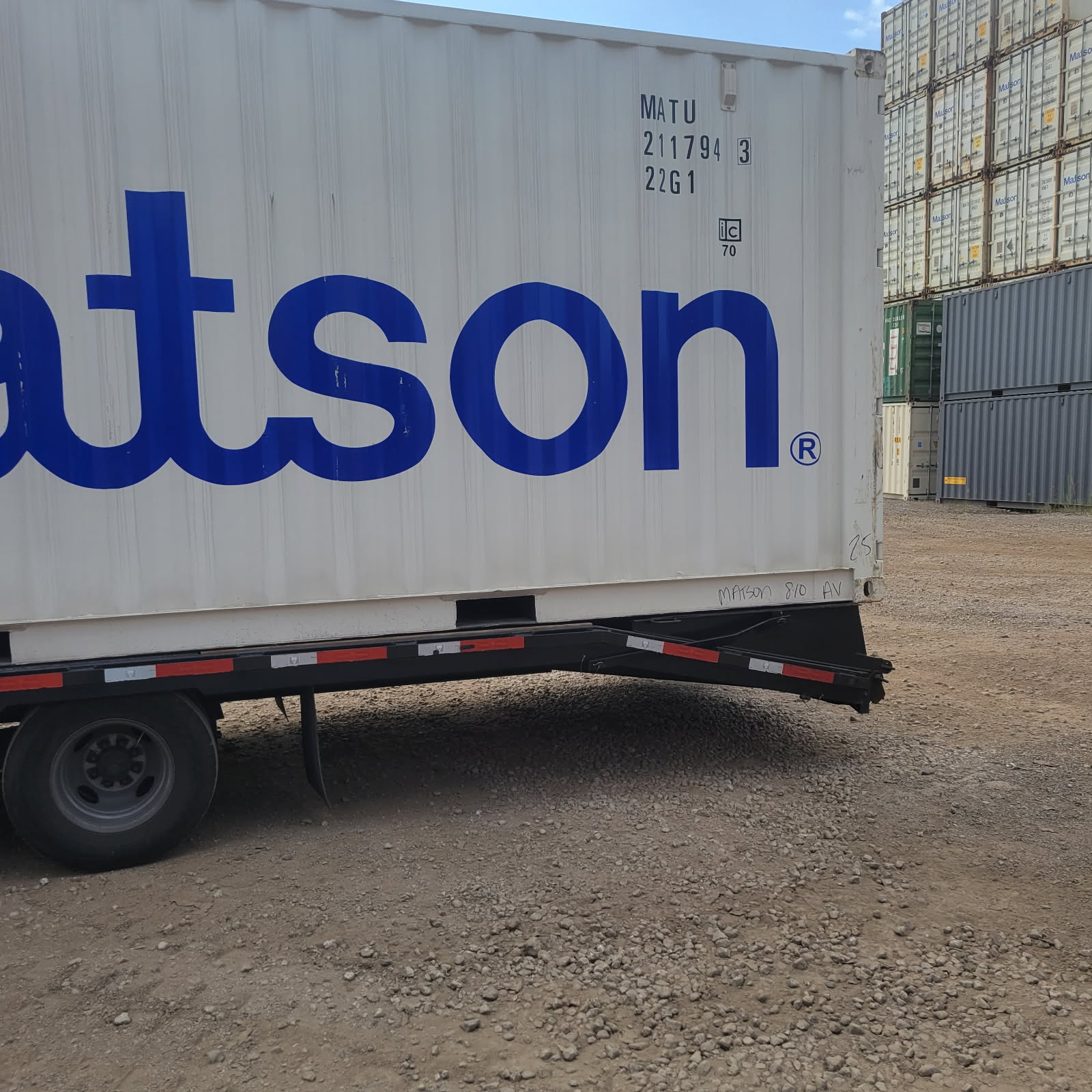Matson Container Side Profile & Chassis Interface