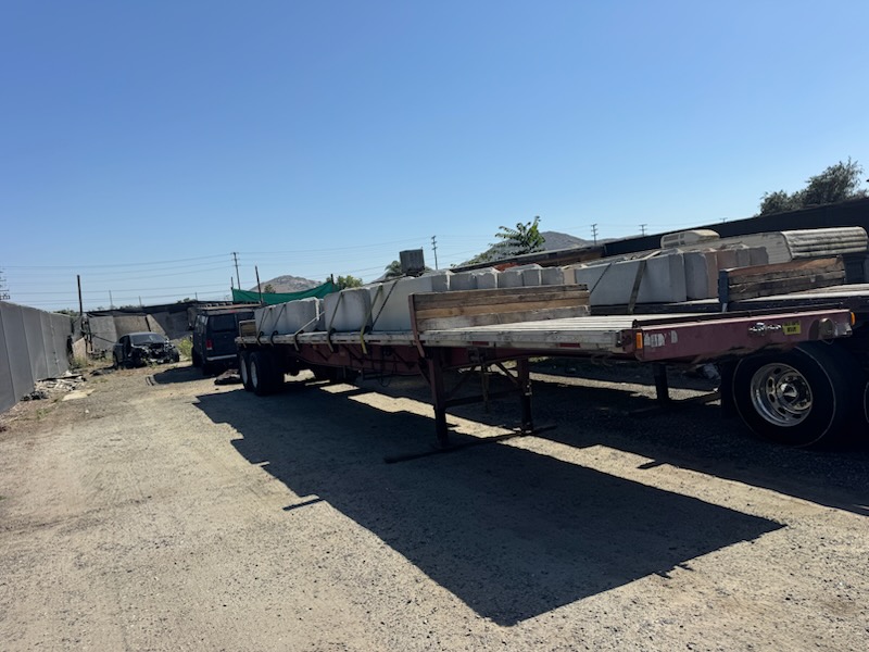 Palletized Concrete Masonry Barrier Blocks